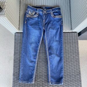 Vintage 90s Celio Women's Jeans 3/4 Y2K Spell Out 90s